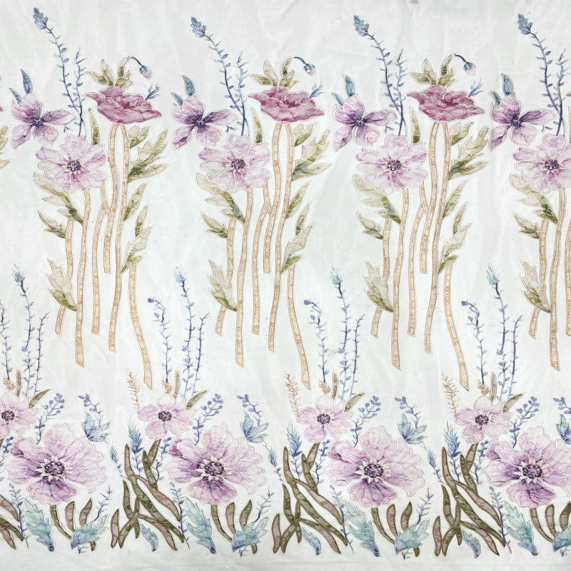 Laser-Cut & Printed Lace Fabric — fabric photo 3