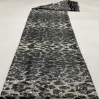 Leopard Print Fabric with 5mm Sequin Embroidery — fabric photo 4
