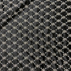 Velvet Diamond Motif Foam Bead Embroidery Fabric — fabric photo 2