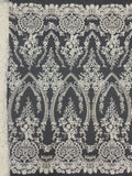 Court-Inspired Bead Sequin Embroidery Fabric — fabric photo 6