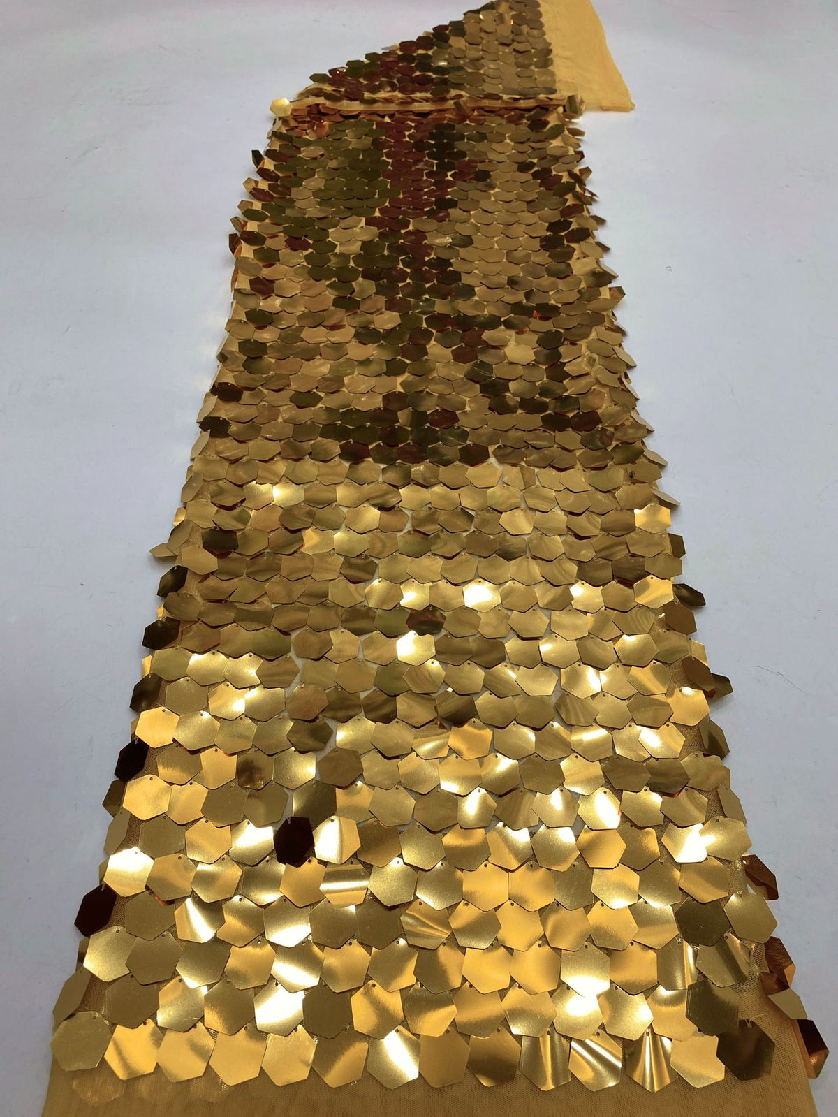 Oversized 25mm Geometric Sequin Bead Fabric — fabric photo 6