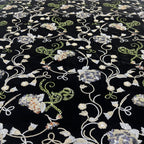 Multicolor 3/5 mm Sequin Embroidered Velvet-Base Fabric — fabric photo 2