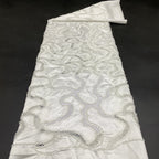 Cordwork Embroidered Bridal Fabric — fabric photo 2