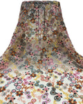 Circular Multicolor 3/4 mm Sequin Embroidered Mesh — fabric photo 6