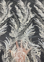 Sequin Embroidered Bridal Fabric – Design 38847 — fabric photo 2