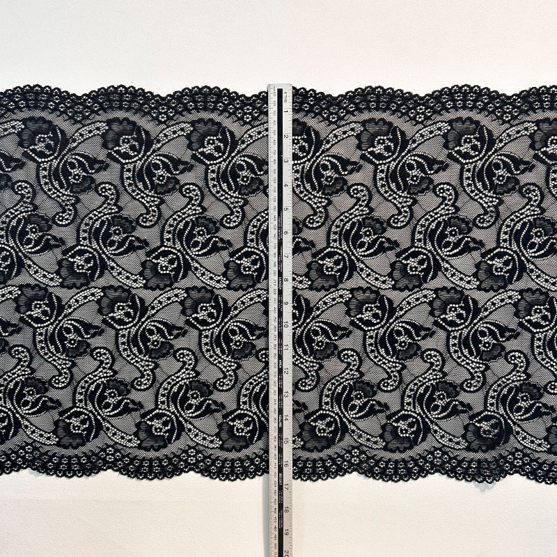 Wide Stretch Lace Trim 40 cm — fabric photo 3