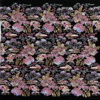 Landscape Embroidery & Sequin Velvet Fabric — fabric photo 2