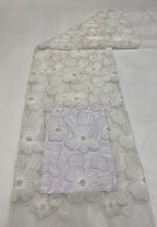 Heavy Disc Foam Bead Sequin Embroidered Fabric — fabric photo 6