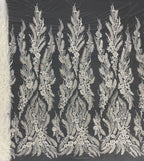 Sequin & Bubble-Bead Embroidered Bridal Fabric – Design 21887 — fabric photo 6