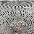 Triangular Sequin Laser Foam Bead Fabric