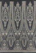 Crystal-Look Sequin & Bubble-Bead Embroidered Bridal Fabric – Design 68703 — fabric photo 6