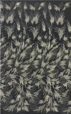 3/4 mm Crystal-Look Sequin & Silver-Bead Embroidered Bridal Fabric – Design 30047 — fabric photo 4