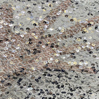 Textured Rope Shell Sequin Embroidered Fabric — fabric photo 4