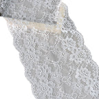 Large Floral Corded Stretch Lace Trim 18 cm — fabric photo 4