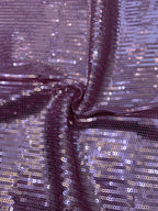 Horizontal Stripe Knit 3mm Sequin Fabric — fabric photo 3