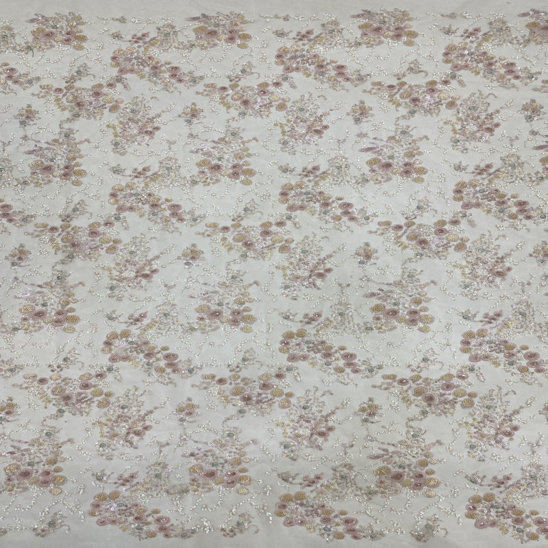 Colorful Laminated Sequin Dress Fabric — fabric photo 5