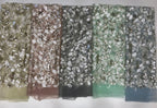 7/9 mm Sequin & Silver-Bead Embroidered Tulle Mesh Fabric — fabric photo 4