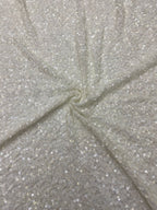Multicolor 3 mm Sequin Embroidered Stretch Mesh Fabric — fabric photo 2