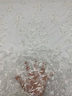 Thread Bead & 3/7mm Sequin Wedding Fabric — fabric photo 4