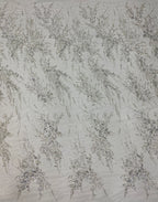 3/7 mm Sequin Embroidered Bridal Fabric — fabric photo 2