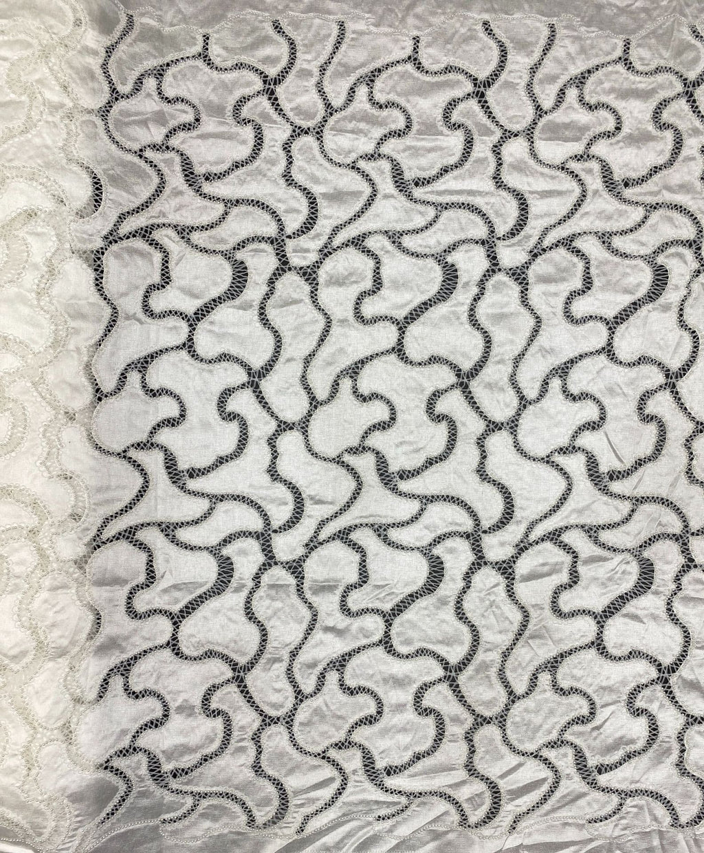 Cordwork Embroidered Bridal Fabric — fabric photo 6