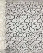Cordwork Embroidered Bridal Fabric — fabric photo 6