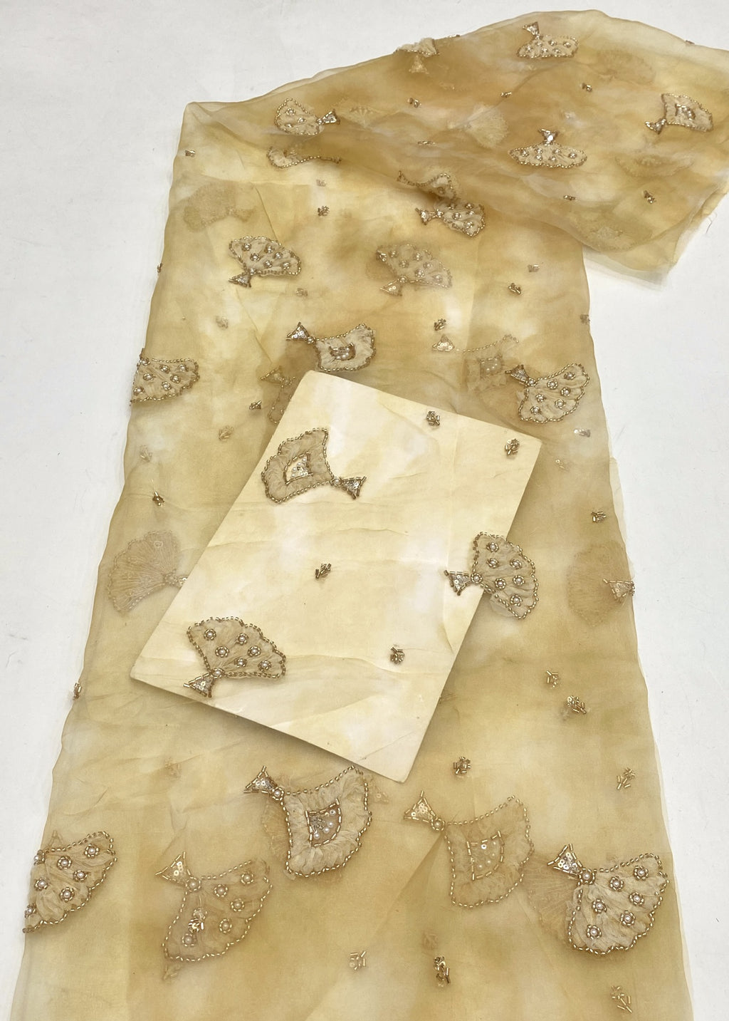 Printed Ribbon Sequin Organza for Dresses — fabric photo 6