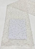 Floral Seed Bead & Foam Bead Embroidery Fabric — fabric photo 6