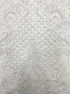Diamond Pattern Bead Embroidery Fabric — fabric photo 5