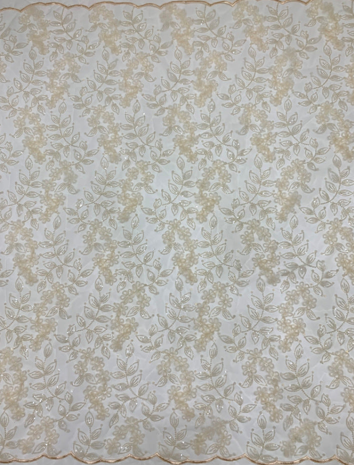 Beaded Sequin Embroidery Fabric for Dresses — fabric photo 5