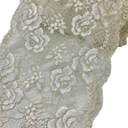 Floral Textured Stretch Lace Trim 18 cm — fabric photo 4