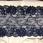 Large Floral Corded Lace Trim 25 cm — fabric photo 2