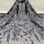 Multicolor 2/3/4/5 mm Layered Sequin Embroidered Tulle Mesh Fabric – Design 52287 — fabric photo 6