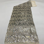 Stretch 3/5 mm Sequin Embroidered Stretch Mesh Fabric – Design 70943 — fabric photo 4