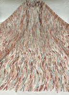Colorful Laminated Sequin Embroidery Fabric — fabric photo 6