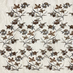 Printed Floral Sequin Embroidered Organza — fabric photo 2