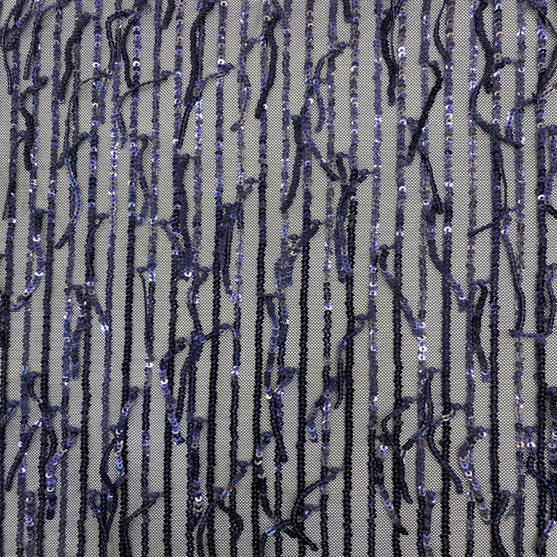 Straight Fringe Laminated Sequin Fabric — fabric photo 2