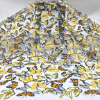 3D Butterfly Multicolor Embroidered Appliqué Fabric