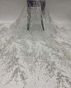 3/7 mm Sequin Embroidered Bridal Fabric