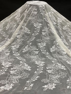 Fluffy Rope Bead Sequin Organza Fabric — fabric photo 6