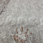 Sequin Embroidered Bridal Fabric – Design 74943 — fabric photo 3