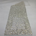 Sequin Embroidered Bridal Fabric – Design 66463