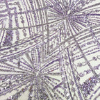 Sequin & Bugle-Bead Embroidered Tulle Mesh Fabric – Design 97663 — fabric photo 2