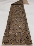 Geometric Bead Sequin Embroidery Fabric — fabric photo 6