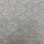 Sequin & Silver-Thread Embroidered Bridal Fabric – Design 09951 — fabric photo 3