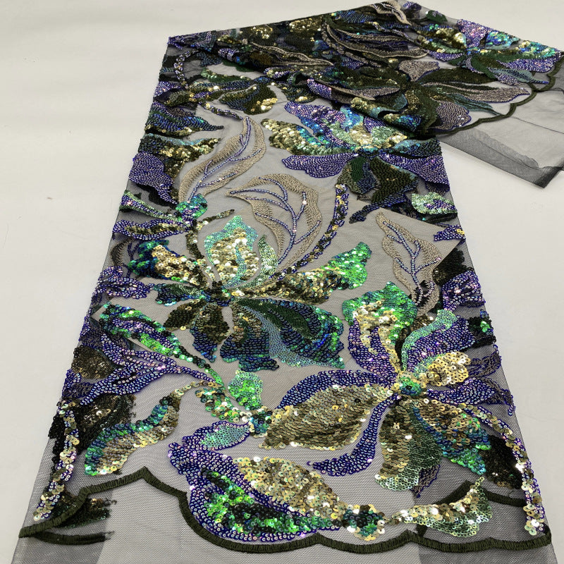 Mixed-Size Sequin Embroidered Mesh — fabric photo 3