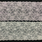 Small Floral Stretch Lace Trim 18 cm — fabric photo 4