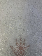 Ornamental Foam Bead & 3/5mm Sequin Fabric — fabric photo 4