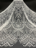 Single-Sided Bugle Beaded Sequin Fabric — fabric photo 6