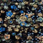 Velvet with Multicolor Sequin Embroidery — fabric photo 4